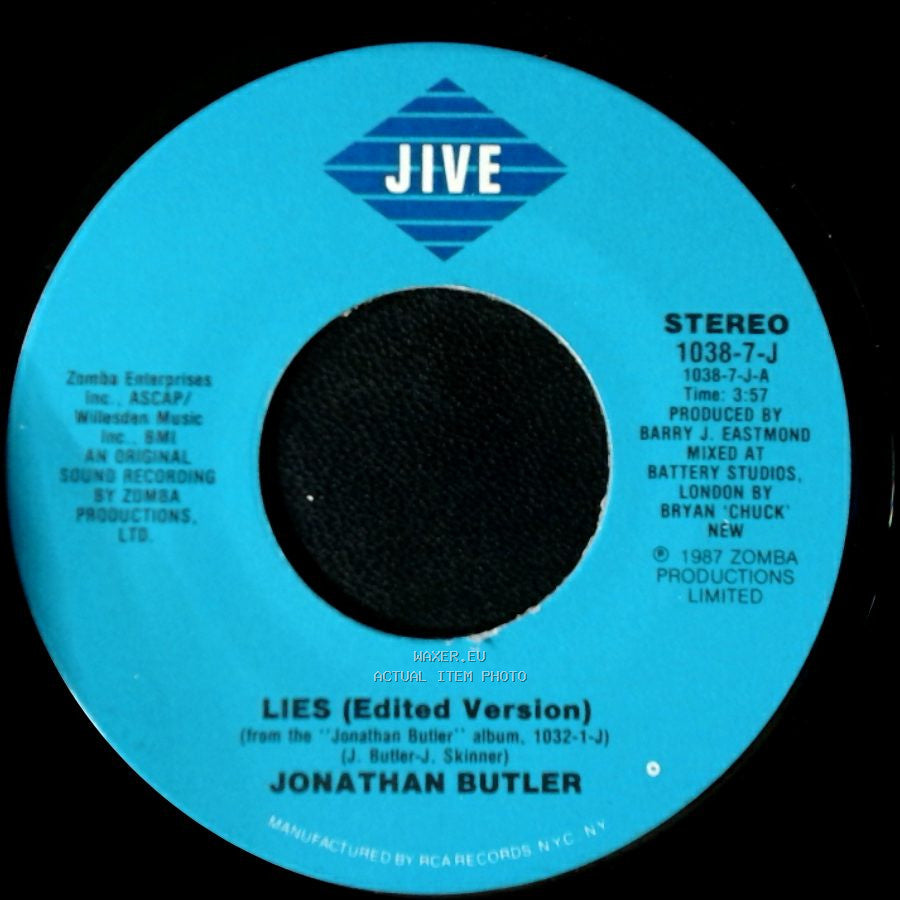 Jonathan Butler - Lies (Edited Version) / Haunted By Your Love side A