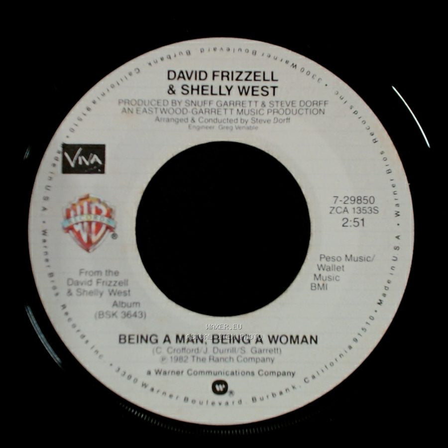 David Frizzell & Shelly West - Please Surrender / Being A Man, Being A Woman side B