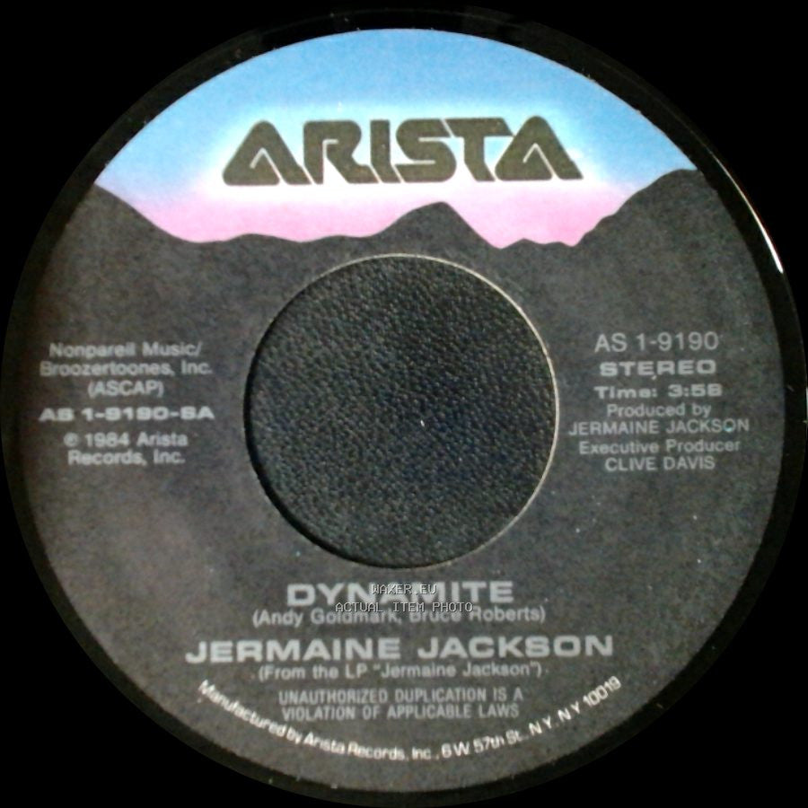 Jermaine Jackson - Tell Me I'm Not Dreamin' (Too Good To Be True) (Instrumental) / Dynamite side B