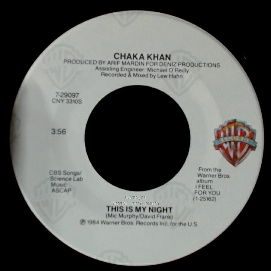 Chaka Khan - Caught In The Act / This Is My Night side B