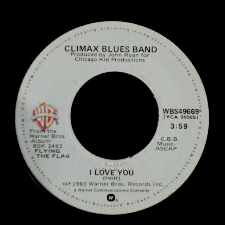 Climax Blues Band - Horizontalized / I Love You side B