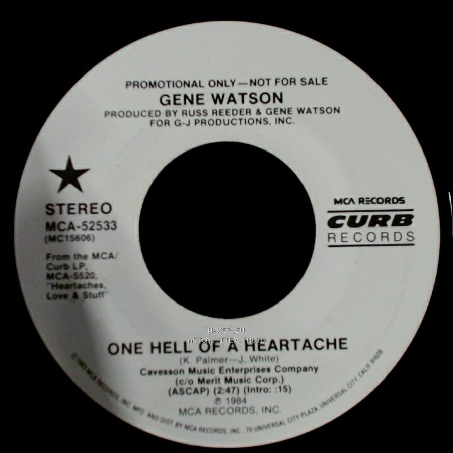 Gene Watson - One Hell Of A Heartache / One Hell Of A Heartache side B