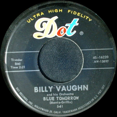 Billy Vaughn And His Orchestra - Blue Tomorrow / Red Wing side A