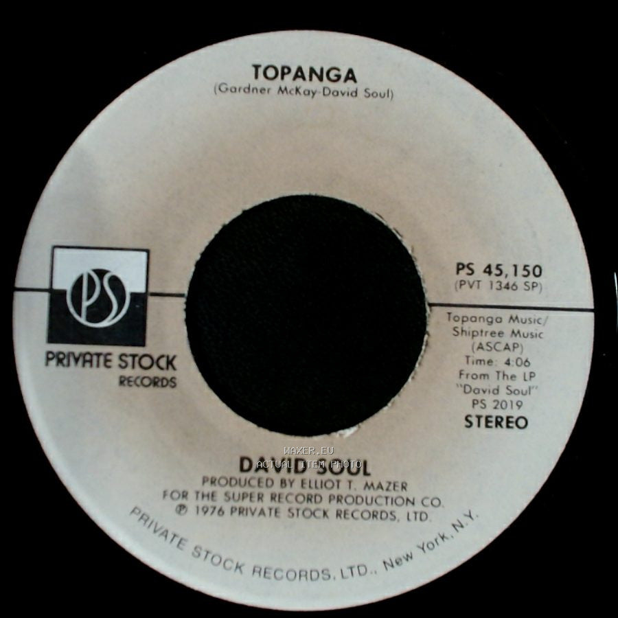David Soul - Topanga / Going In With My Eyes Open side A