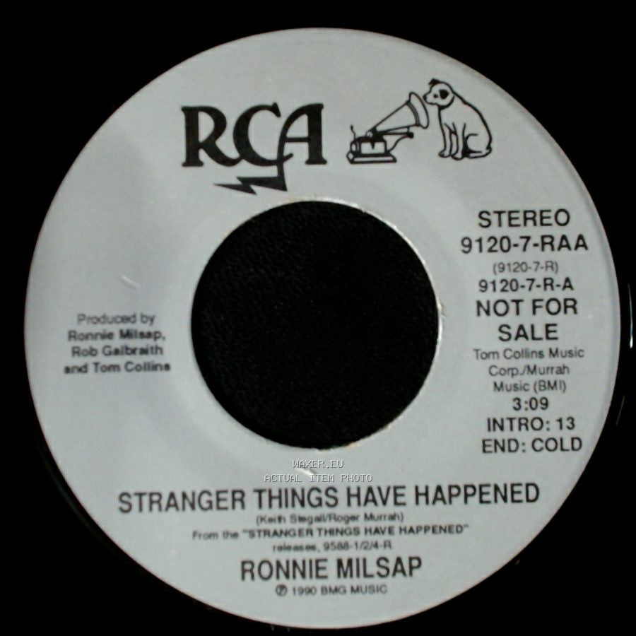 Ronnie Milsap - Stranger Things Have Happened / Stranger Things Have Happened side B