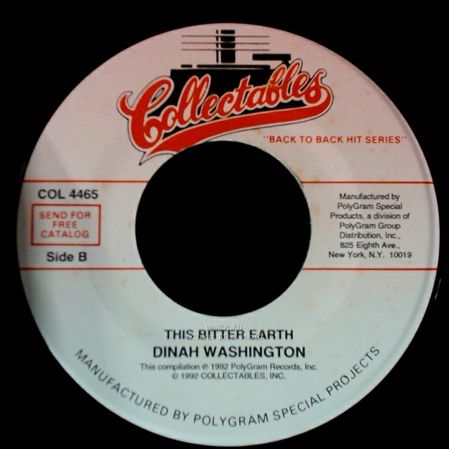 Dinah Washington - September In The Rain / This Bitter Earth side B