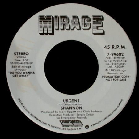 Shannon - Urgent / Urgent side B