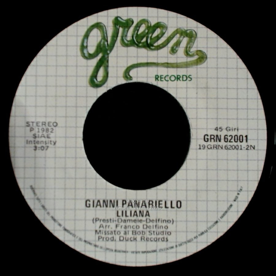 Gianni Panariello - Liliana / Per Chi Piangere side A
