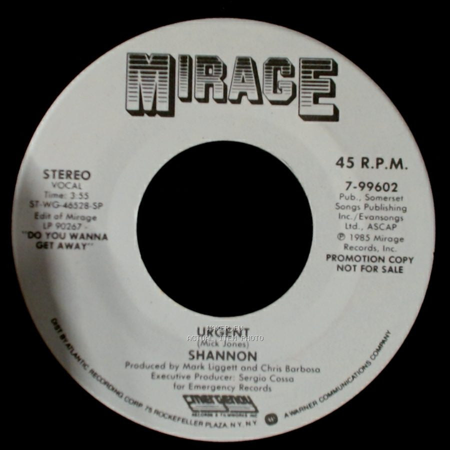Shannon - Urgent / Urgent side A