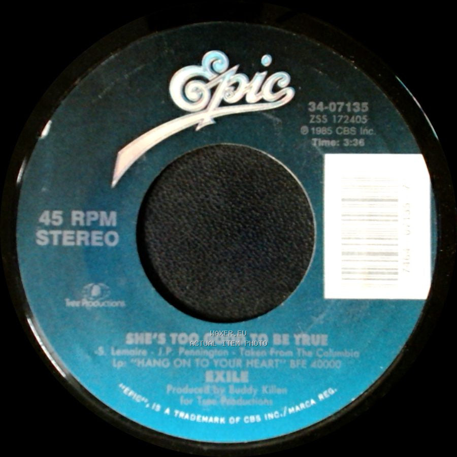 Exile - She's Too Good To Be True / Promises, Promises side A