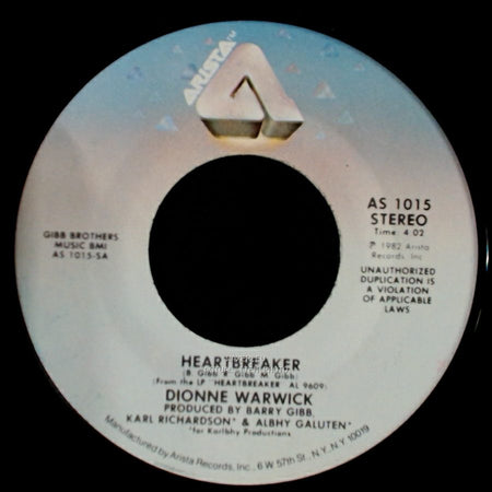 Dionne Warwick - I Can't See Anything (But You) / Heartbreaker side B