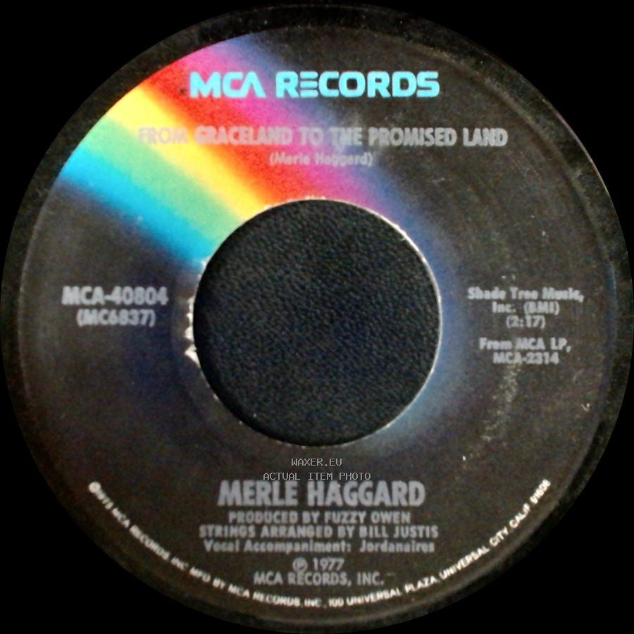 Merle Haggard - From Graceland To The Promised Land / Are You Lonesome Tonight side A