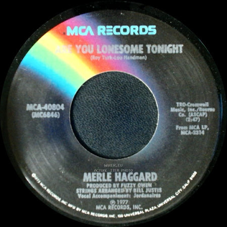 Merle Haggard - From Graceland To The Promised Land / Are You Lonesome Tonight side B