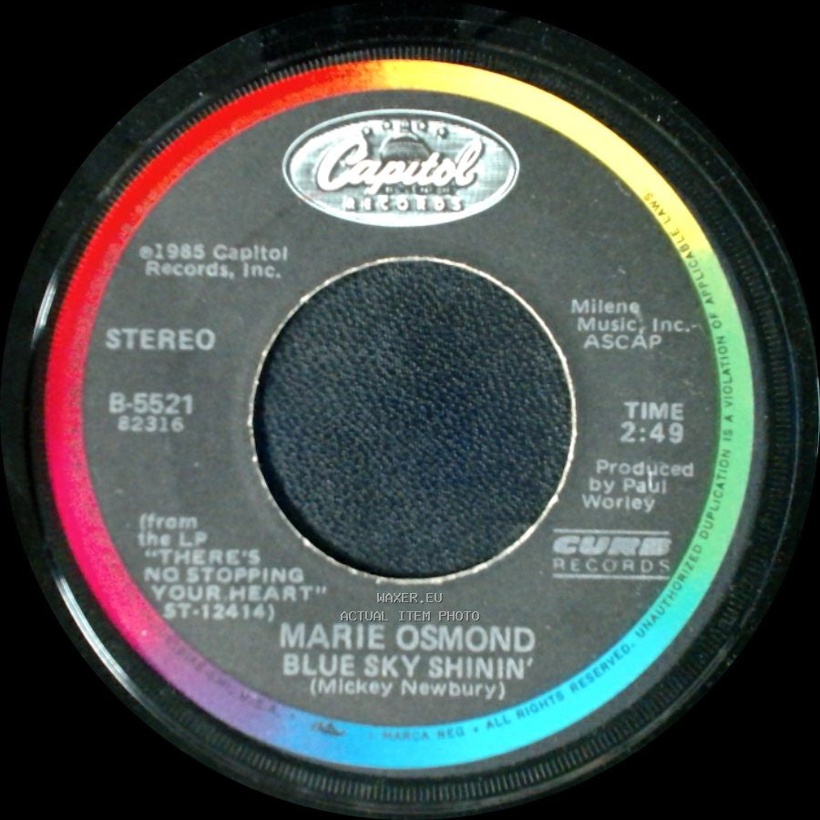 Marie Osmond - Blue Sky Shinin' / There's No Stopping Your Heart (Remix) side A