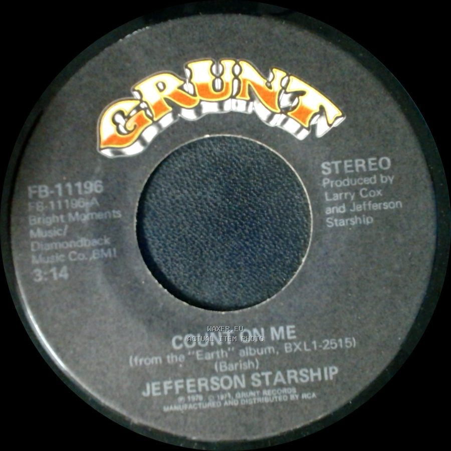 Jefferson Starship - Show Yourself / Count On Me side B