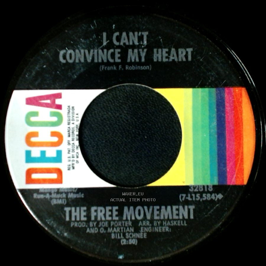 The Free Movement - I've Found Someone Of My Own / I Can't Convince My Heart side B