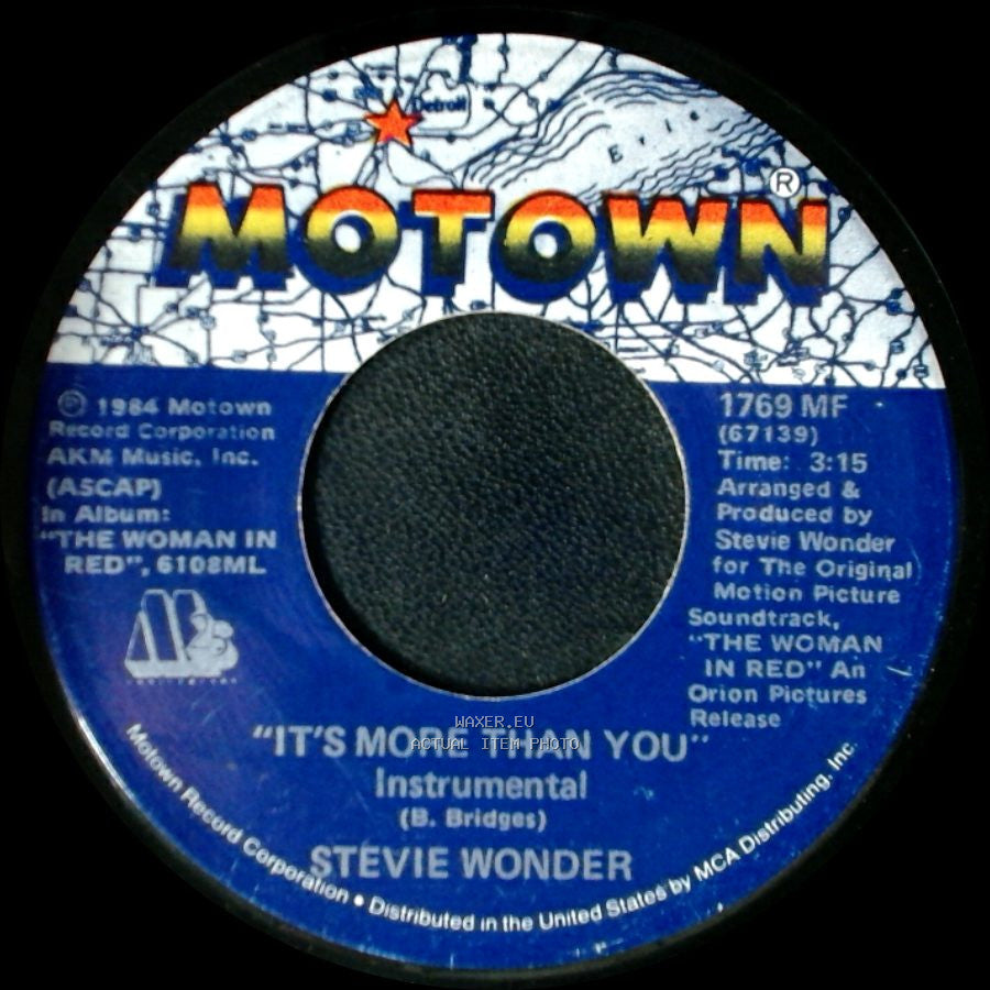 Stevie Wonder - Love Light In Flight / It's More Than You (Instrumental) side B