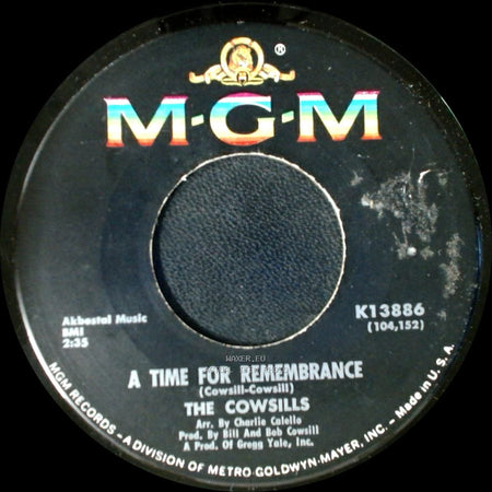The Cowsills - We Can Fly / A Time For Remembrance side B