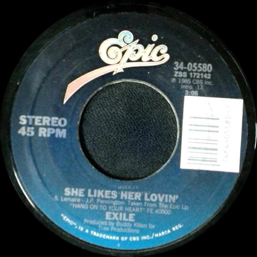 Exile - She Likes Her Lovin’ / Hang On To Your Heart side A