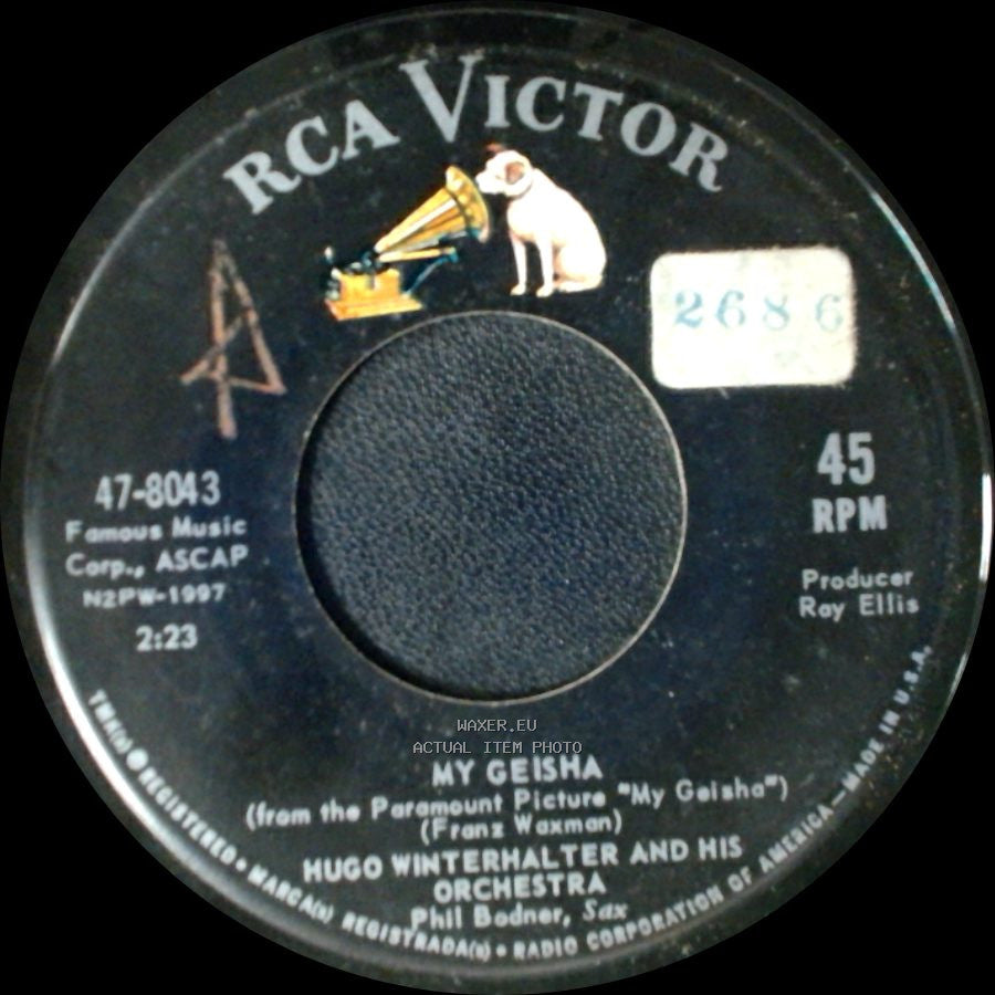 Hugo Winterhalter And His Orchestra - The Honey Bucket Brigade / My Geisha side B