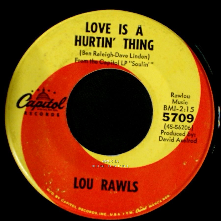 Lou Rawls - Love Is A Hurtin' Thing / Memory Lane side A