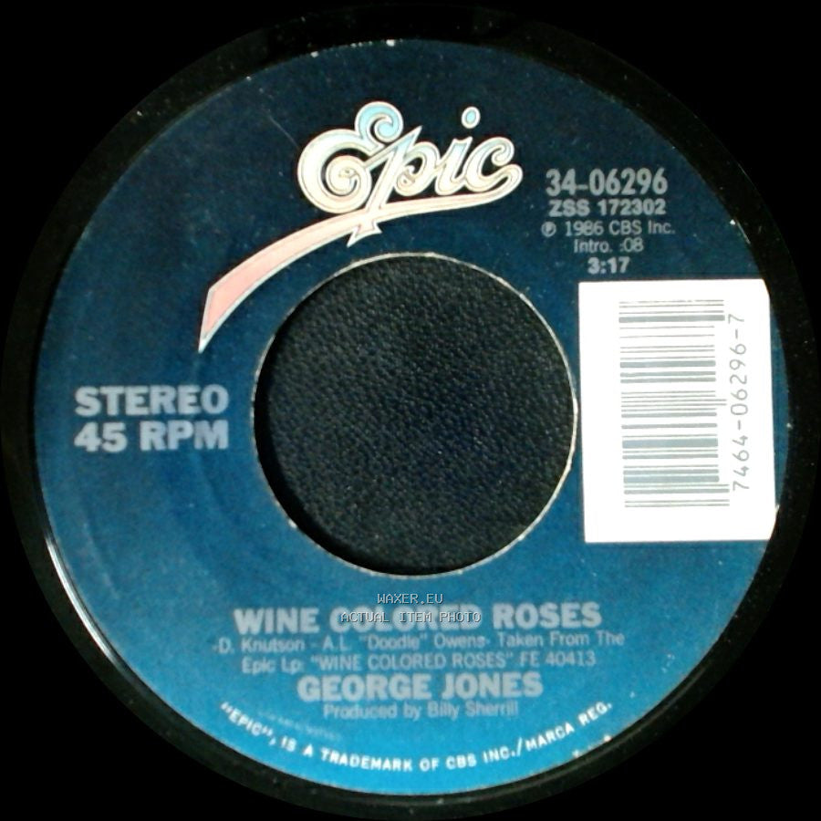 George Jones - Wine Colored Roses / These Old Eyes Have Seen It All side A