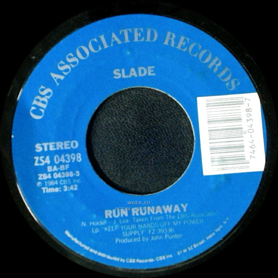 Slade - Don't Tame A Hurricane / Run Runaway side B