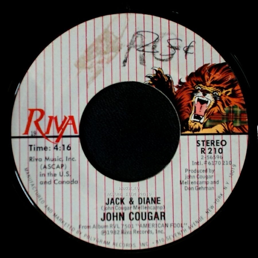 John Cougar - Can You Take It / Jack & Diane side B