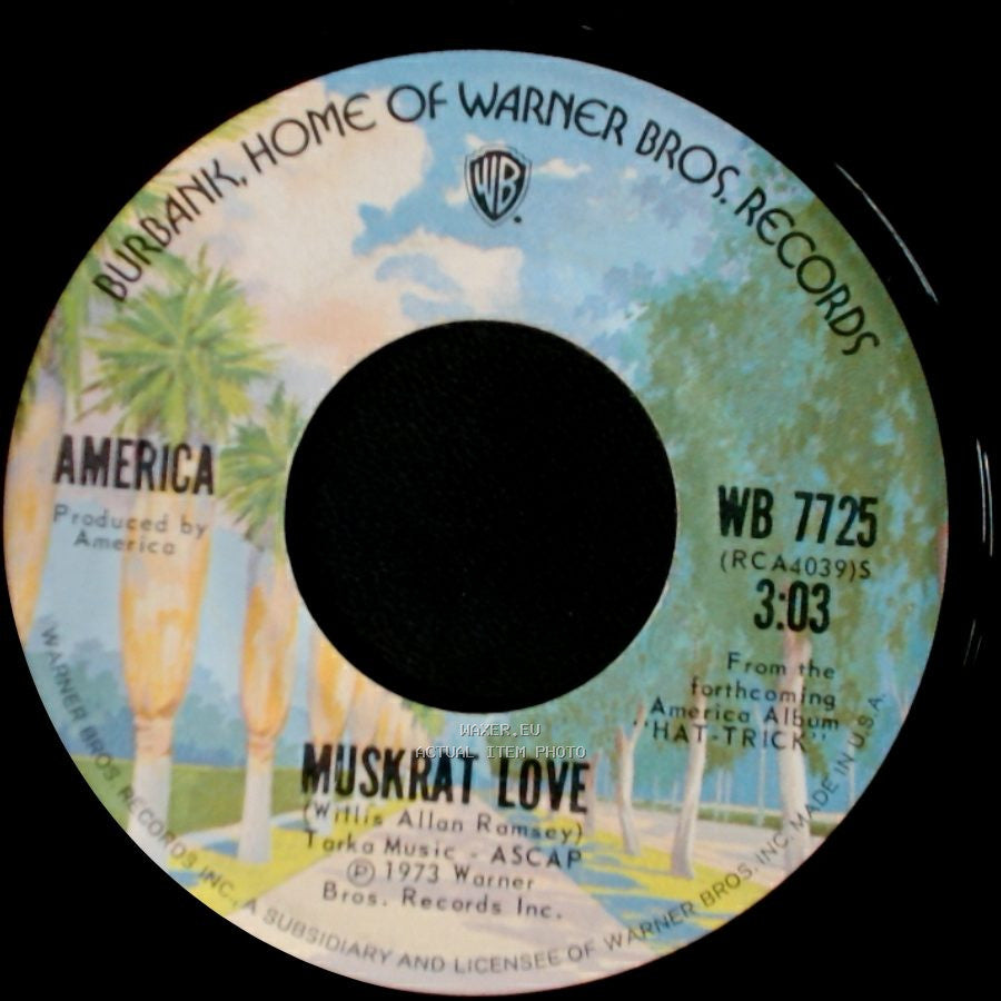 America - Muskrat Love / Cornwall Blank side A