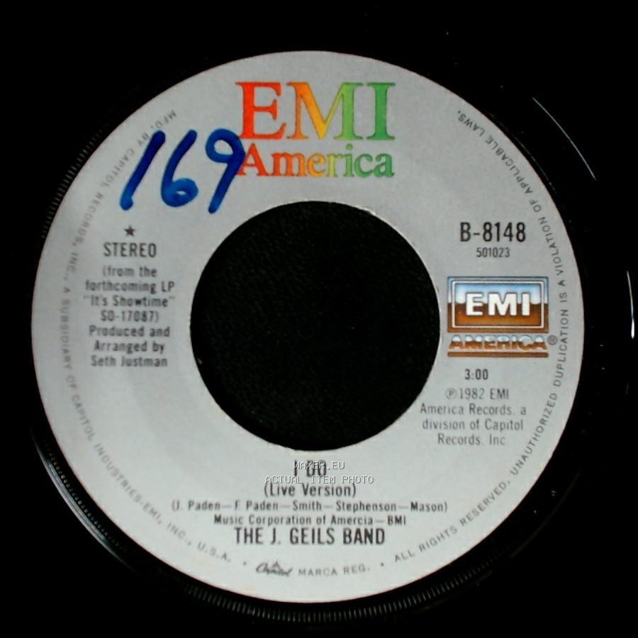 The J. Geils Band - I Do (Live Version) / Sanctuary (Live Version) side A