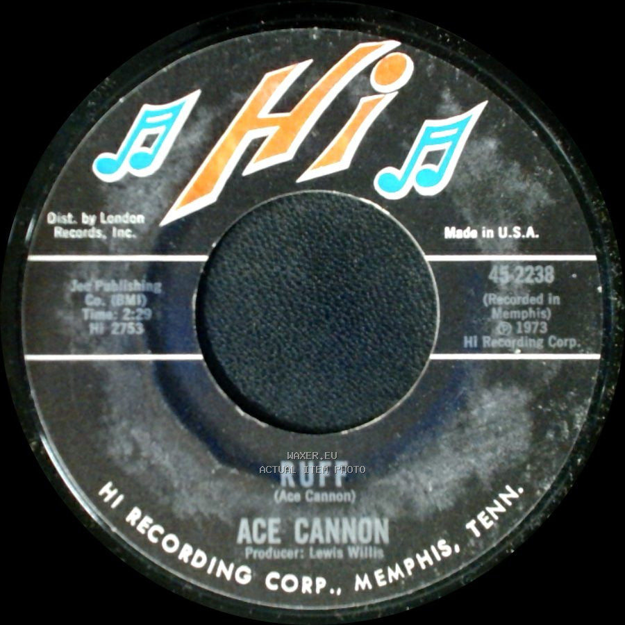 Ace Cannon - Baby Don't Get Hooked On Me / Ruff side B