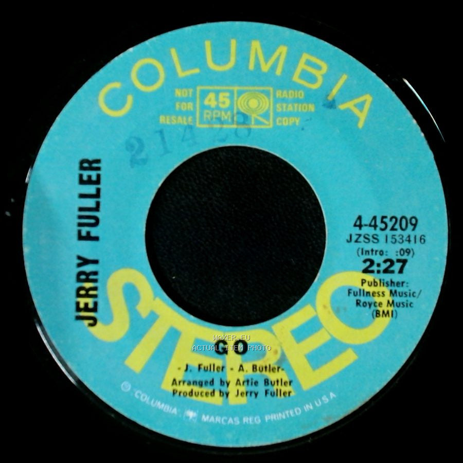 Jerry Fuller - Go / If I Had A Mind To side A