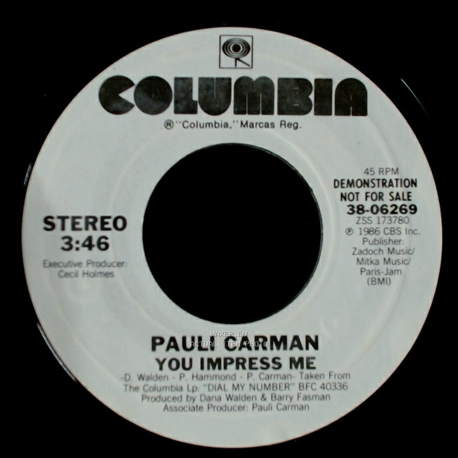 Pauli Carman - You Impress Me / You Impress Me side A