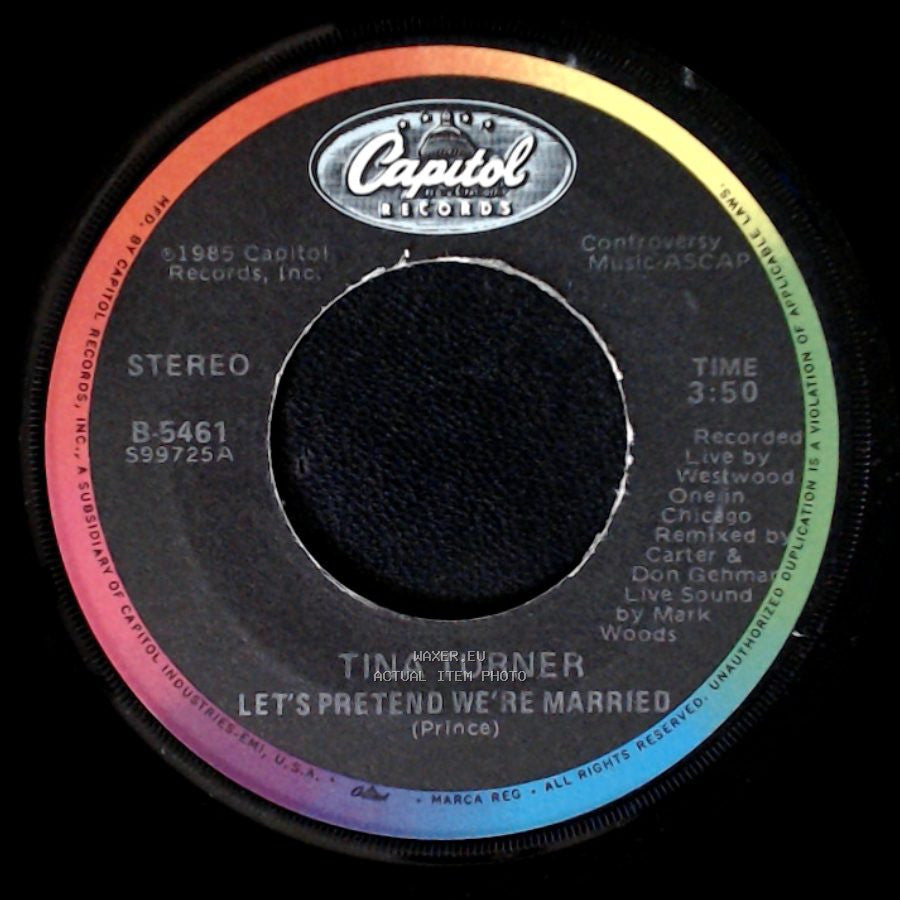 Tina Turner - Show Some Respect / Let's Pretend We're Married side B