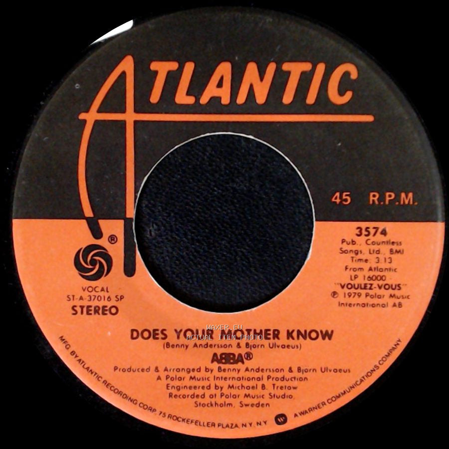Abba - Kisses Of Fire / Does Your Mother Know side B