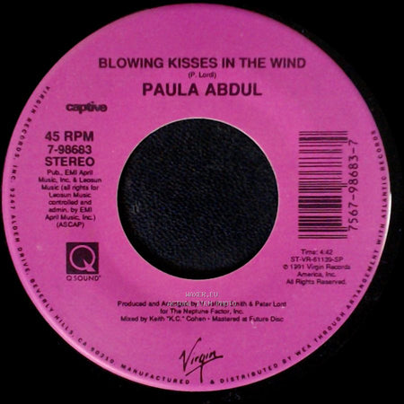 Paula Abdul - Spellbound / Blowing Kisses In The Wind side B