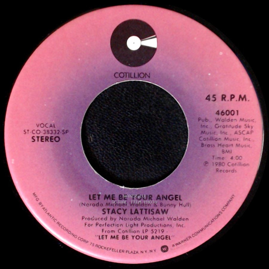 Stacy Lattisaw - Let Me Be Your Angel / You Don't Love Me Anymore side A