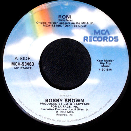 Bobby Brown - Roni / Roni (Instrumental) (Babyface) side A
