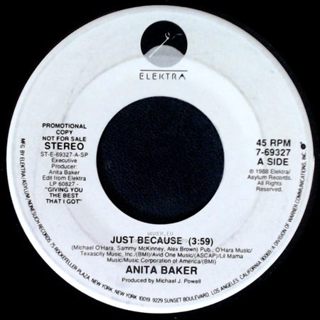 Anita Baker - Just Because / Just Because side A