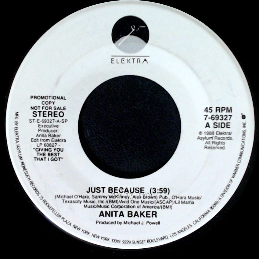 Anita Baker - Just Because / Just Because side B