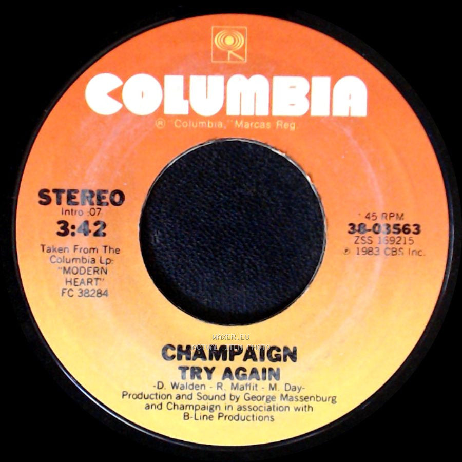 Champaign - Try Again / International Feel side A