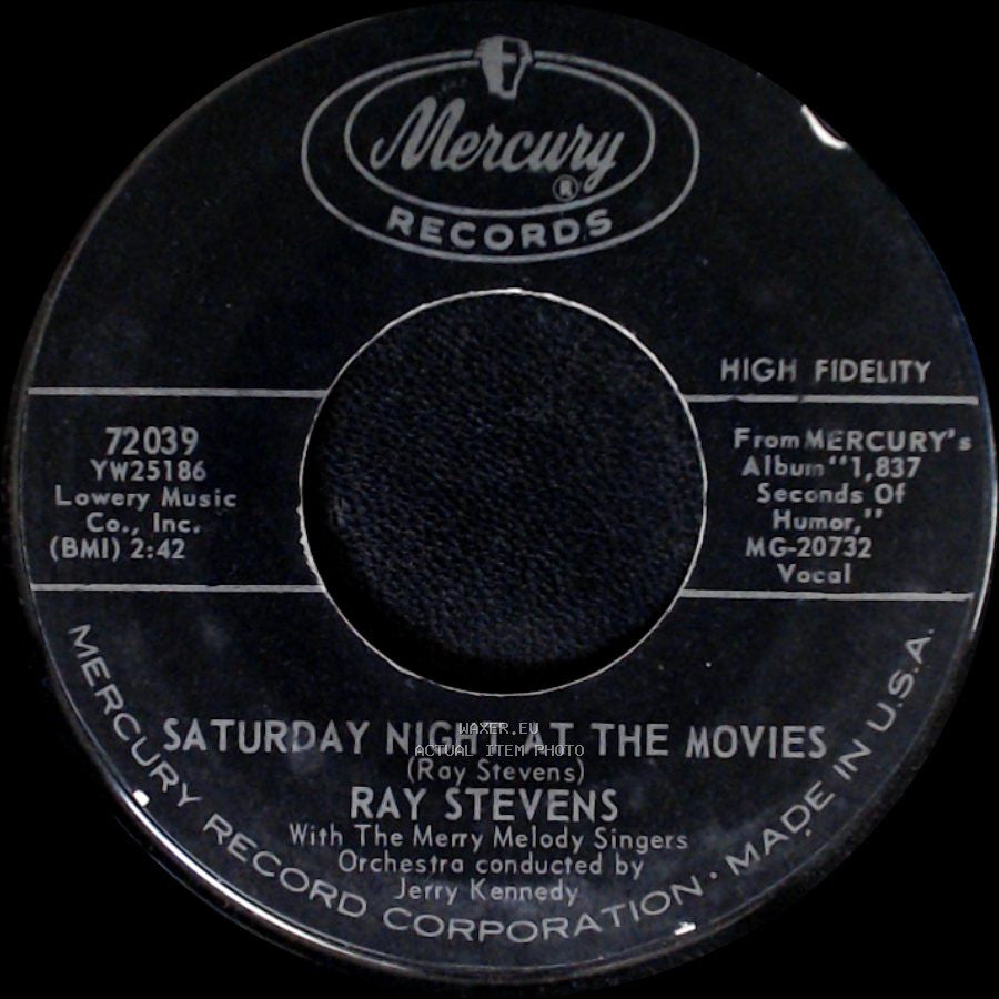 Ray Stevens - Further More / Saturday Night At The Movies side B