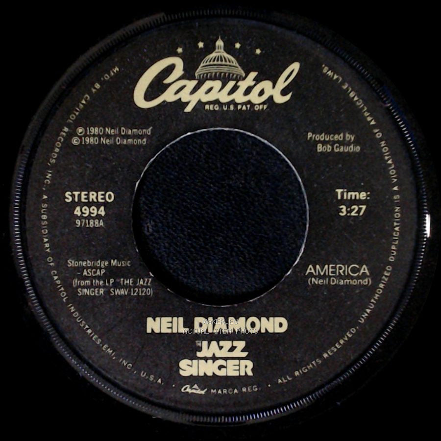 Neil Diamond - America / Songs Of Life / Jazz Singer side A