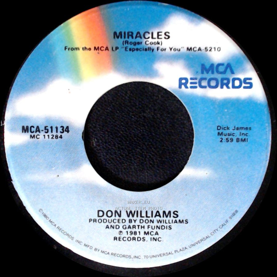 Don Williams - I Don't Want To Love You / Miracles side B