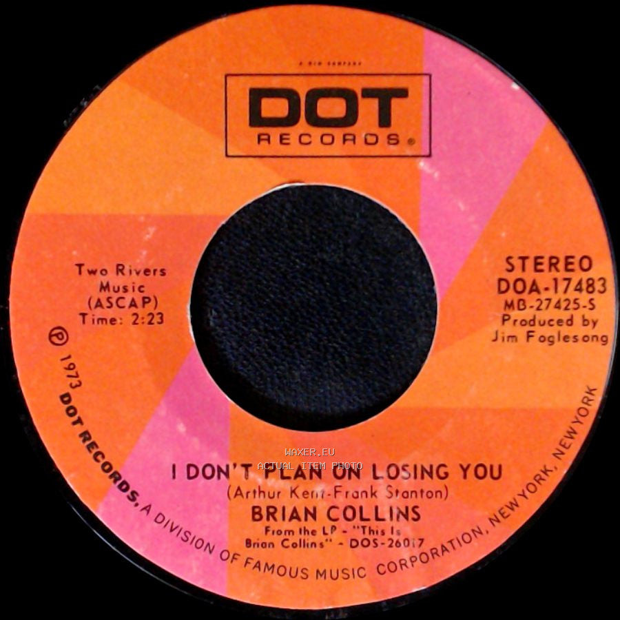 Brian Collins - Lonely Too Long / I Don't Plan On Losing You side B