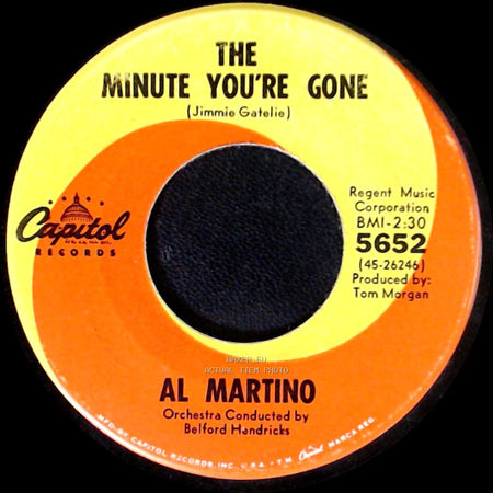 Al Martino - The Minute You're Gone / Wiederseh'n side A