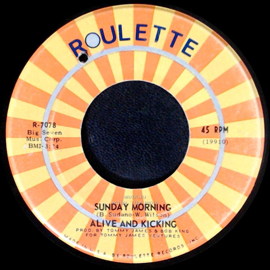 Alive And Kicking - Tighter, Tighter / Sunday Morning side B