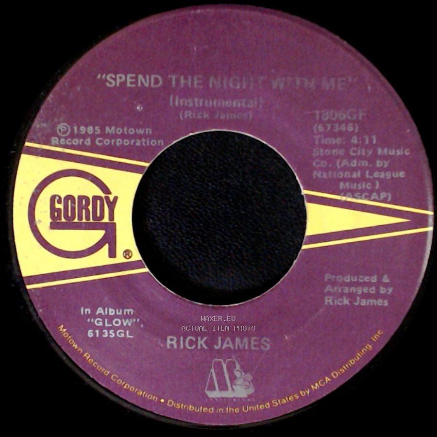 Rick James - Spend The Night With Me (Instrumental) / Spend The Night With Me side A