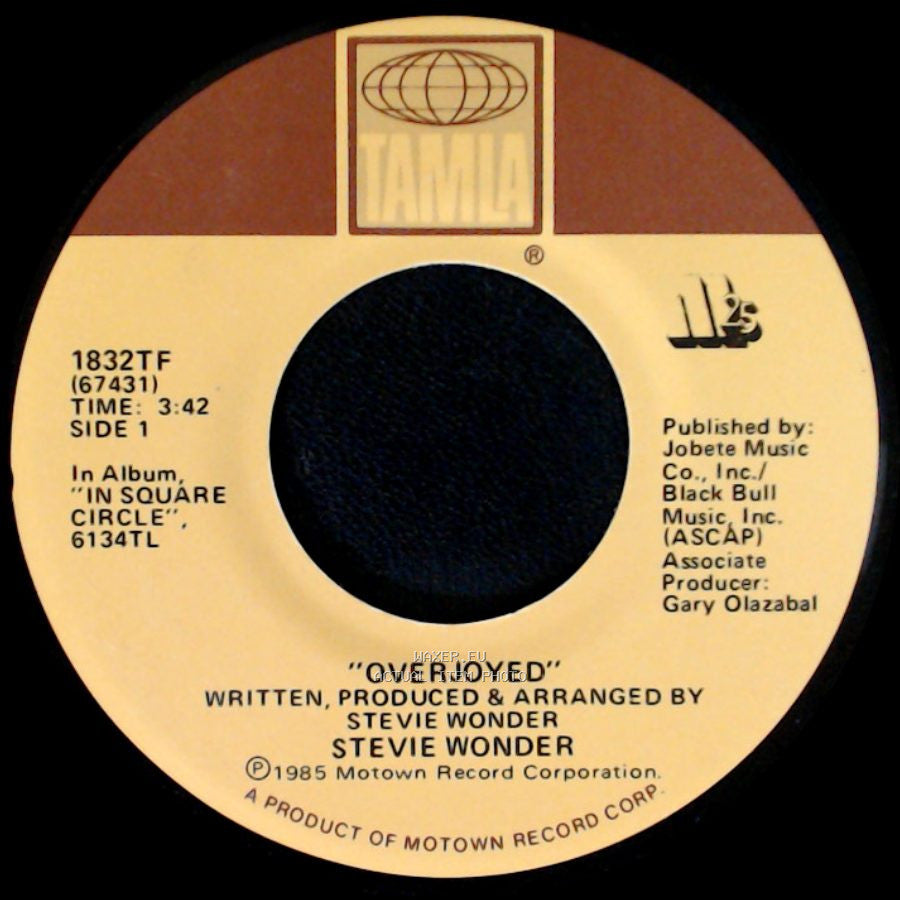 Stevie Wonder - Overjoyed / Overjoyed (Instrumental) side A