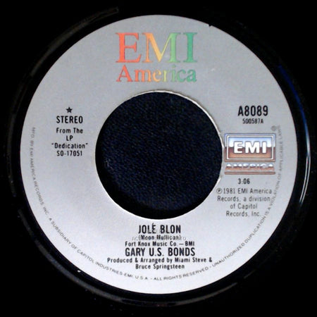 Gary U.S. Bonds - Just Like A Child / Jole Blon side B